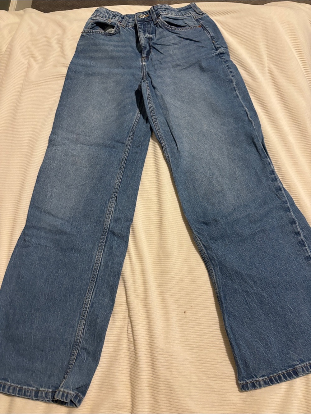 H&M Blue Straight-Leg Women's Jeans